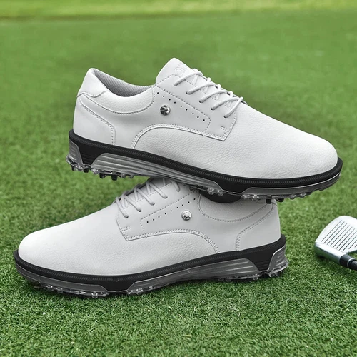 Herren Wasserdicht Golfschuhe Golf Sport Turnschuhe Outdoor Wandern Schuhe Schwarz - Bild 20 von 28