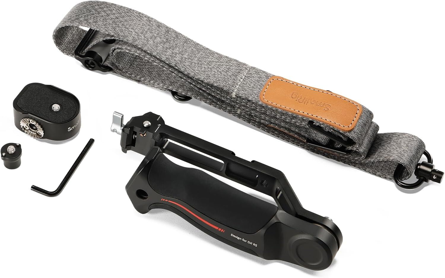 SmallRig Adjustable Sling, Handgrip Gimbal Sling Handle & Shoulder Strap - Black