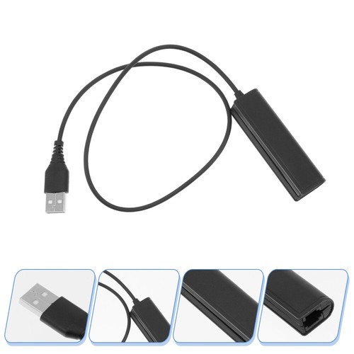 USB Adapter for Headphones Crystal to Office Plug Female Audio Headset
