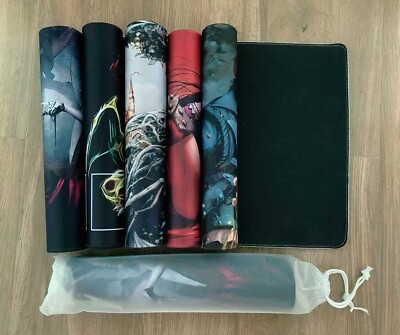 Nine-Lives Familiar MTG Playmat Trading Card Game Mat TCG CCG