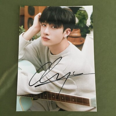 Stray Kids BANG CHAN Photo 5*7 K-POP Autographed Signed Collection