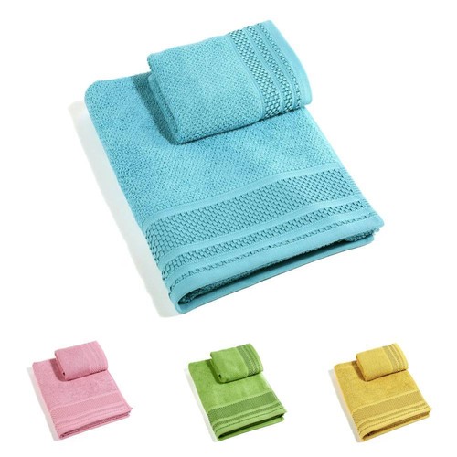 Caleffi Set De Serviettes De Bain 3 X 40 X 60 Cm, Coton 100% Doux Et Absorbant Pour Salle De Bain, Visage Et Usage Quotidien, Serviettes Bidet De Haute Qualité, Serviette D'invité