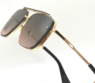 Men Designer Sunglasses Classic Green Tea Lens Gold Luxury 2022 Model New Style 