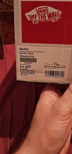 Vans Supreme Jean Paul Gaultier Era Pro Uk Size 10 - Picture 7 of 10