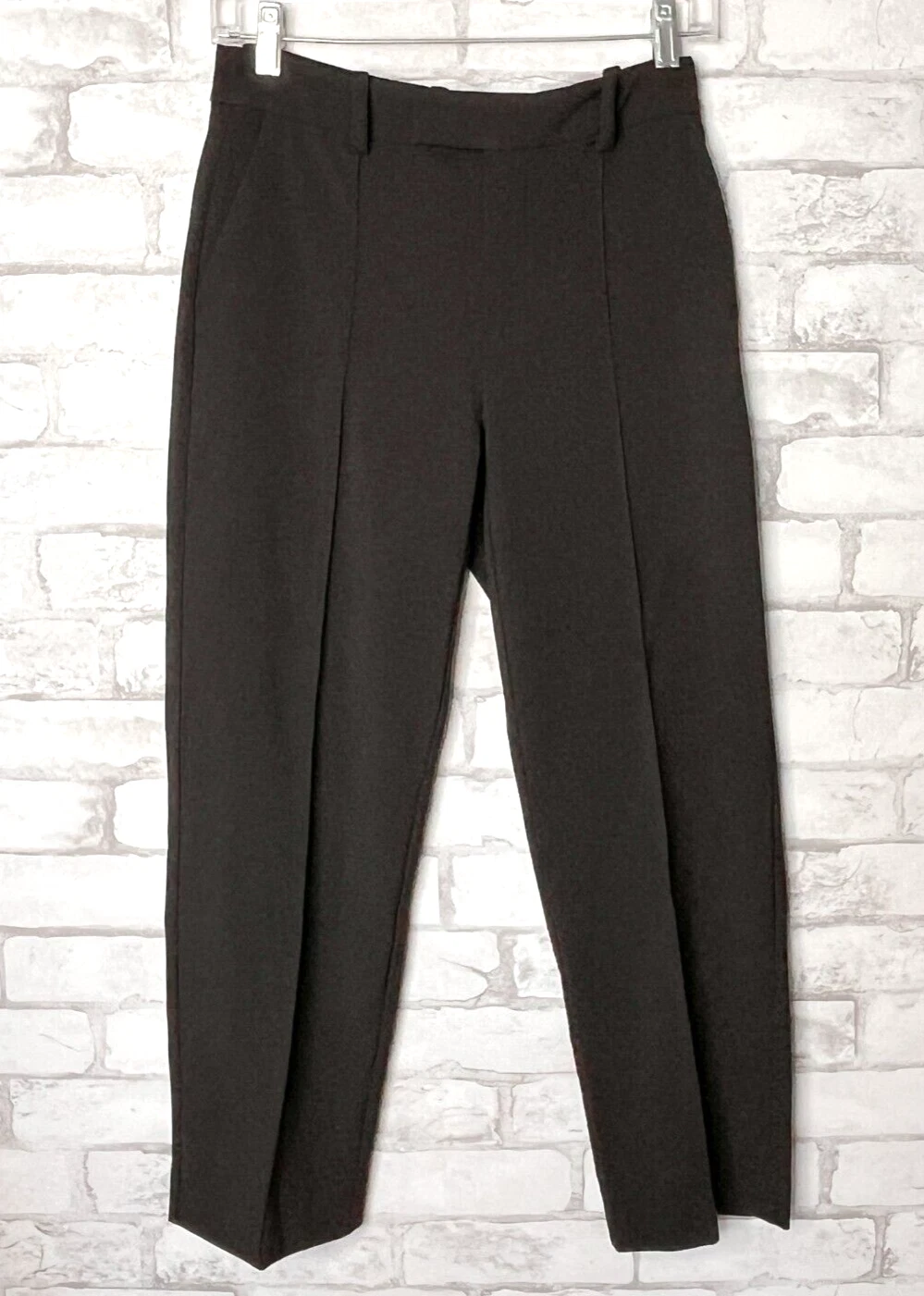MADEWELL New Petite Fairbanks Pant NO364 Straight Leg Cigarette Pants Black P 4
