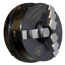 Bison 2.17" 3-Jaw Self-Centering Q.C Lathe Chuck w/M12x1 Threaded Mounting