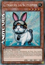CONIGLIO DA SOCCORSO (Rescue Rabbit) Segreta Platino • RA02 IT008 • 1Ed • Yugioh
