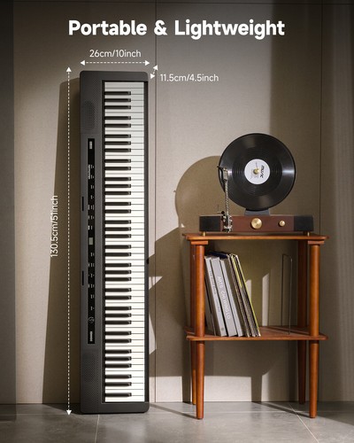 Donner DEP-16 Digital Piano Keyboard 88 Key Full Weighted 238 Tones With Pedal - Picture 7 of 10