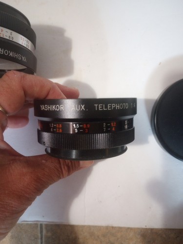 Vintage Yashica Yashikor Aux Telephoto & Wide Angle Lenses 1:4 S907 - Picture 2 of 10