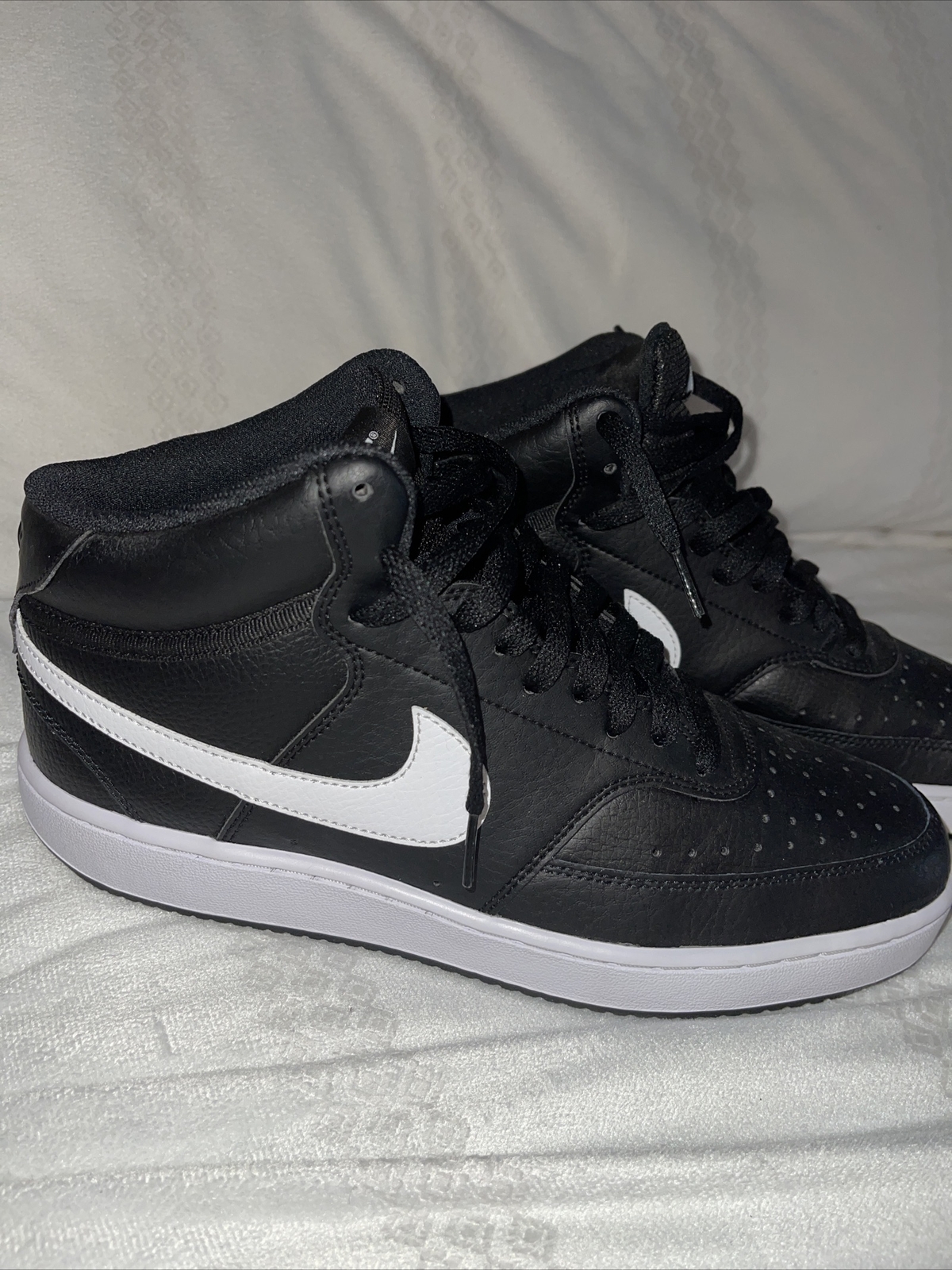Size 9- Nike Court Vision Mid Black 