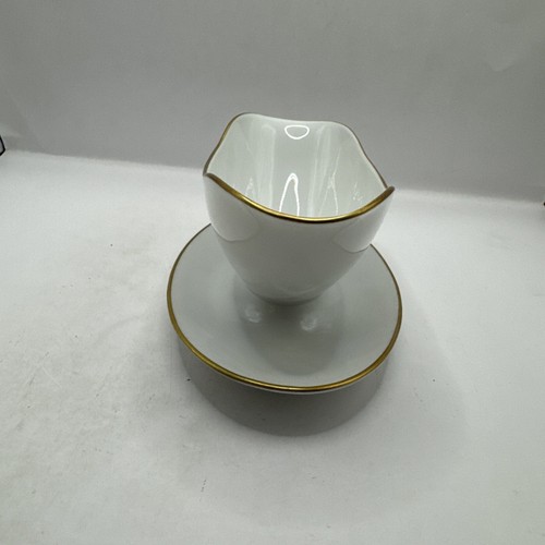Vintage Bing & Grondahl Aarestrup Sauciere mit befestigter Bodenplatte 7" - Bild 3 von 5