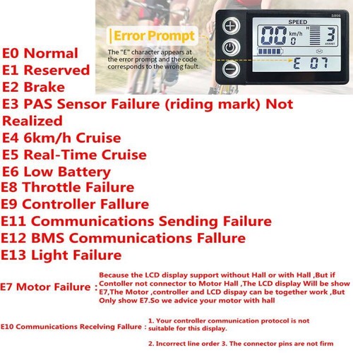 Ebike Controller 36V 48V 52V 1500W Mode Sinewave LCD Display Support 3-mode FS - Picture 11 of 17