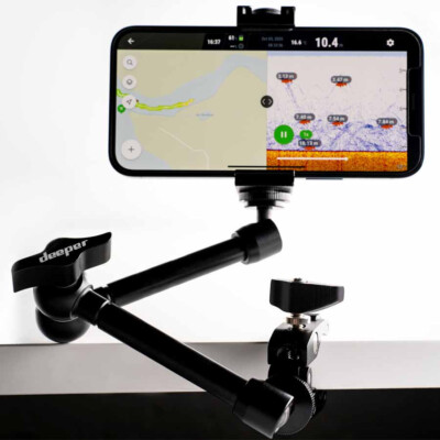 Deeper Handyhalterung für Boote Kajaks & Co Smartphone Holder Handyhalter Pro+ 2