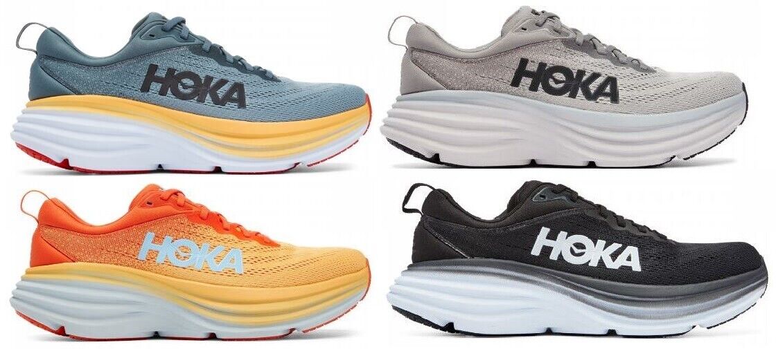 NEW! X-WIDE! men HOKA One One BONDI 8 4E Running Shoes Sizes NEW! X-WIDE! men HOKA One One BONDI 8 4E Running Shoes Sizes