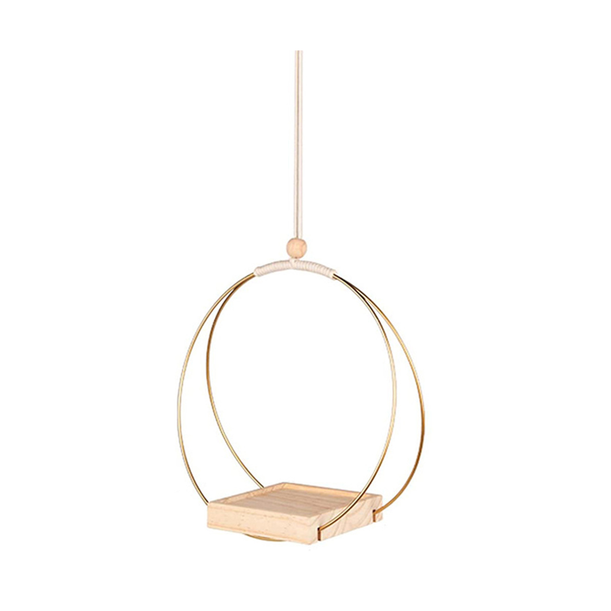 Flower Pot Wreath Iron Hoop Wreath Wall Hanging Plant Hanger with