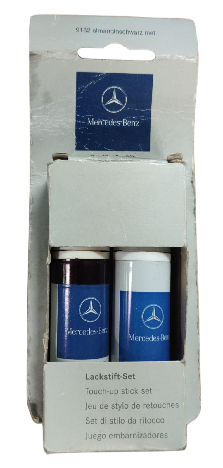 Original MercedesBenz Lackstifte 2 Layer Metallic Lacquer Touch up Set