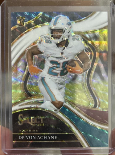 2023 Panini Select De'Von Achane #274 Club Level Tri-Color RC /149 Dolphins