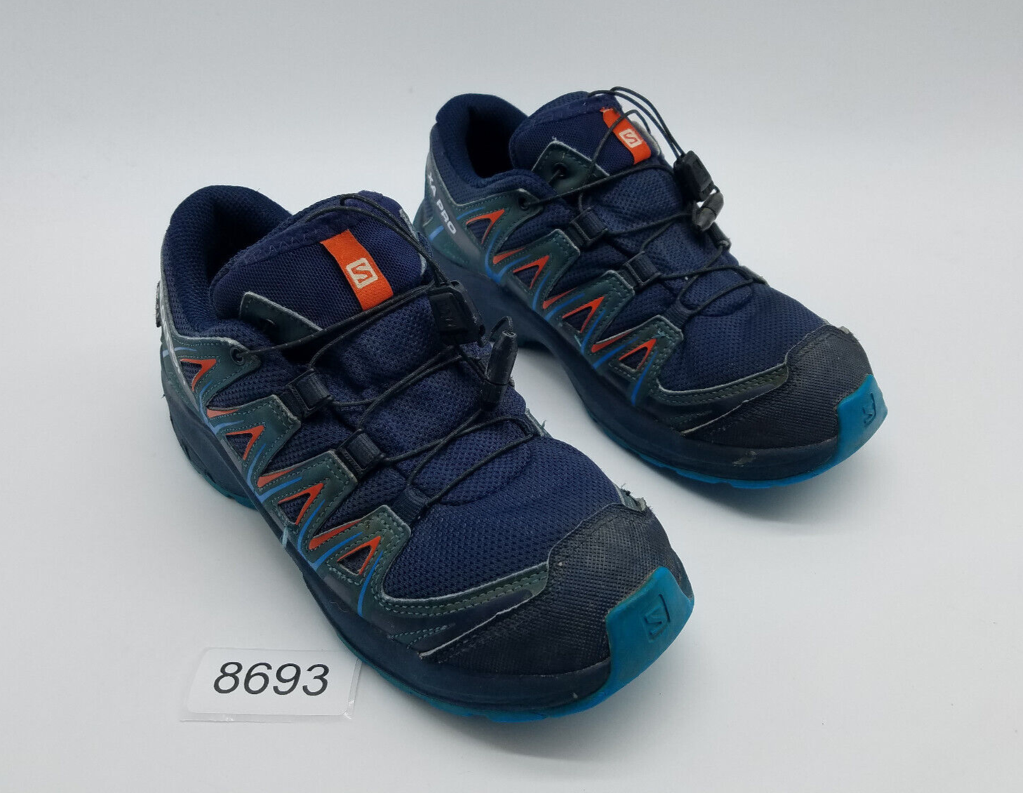 Salomon XA Pro 3D CS scarpe da corsa impermeabili da ragazzo taglia 5 blu navy