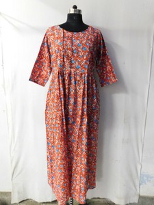 ladies printed gown