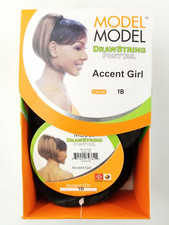 ModelModel Synthetic Drawstring Ponytail-Accent Girl- Off Black