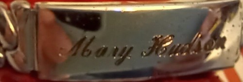 Vintage Foster Ident-O-Graph Boys and Girls ID Bracelet with Case Mary Hudson - Picture 4 of 6