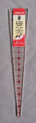 Patchwork Wedge Ruler 10 degree 22.5 x 5in OR 9 degree 9 x 1 5/8in Sew ...