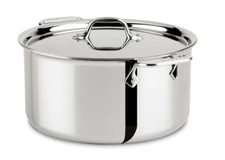 All-Clad 4408 SS Tri-Ply 8-qt Stock Pot NO LID (DENT)