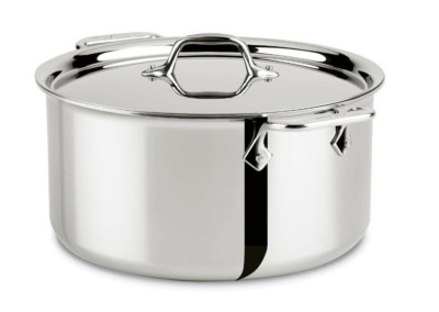 All-Clad 4408 SS Tri-Ply 8-qt Stock Pot with Lid  (DEMO)