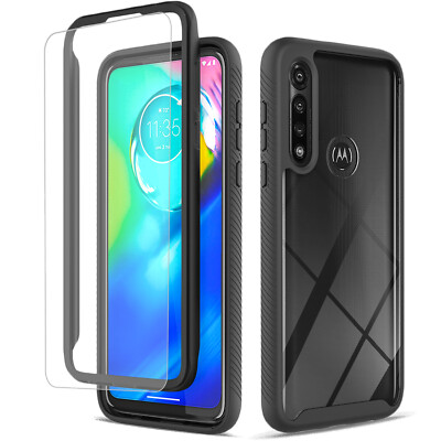 Coque Pour Motorola Moto G31 Noir Case + 2 Pack Verre Trempé, Souple