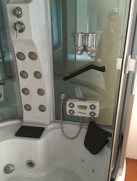 Whirlpool Bathtub and Shower Hydrotherapy MONTECARLO 59.05u0026#034; and Heater  Hot Tub | eBay