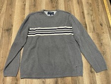 Tommy Hilfiger Shirt, Men's Size Large, Gray, Long Sleeve, Crew Neck