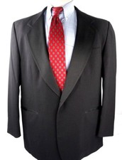 Mens Loro Piana Super 110's Tuxedo Jacket One Button Size 46 Regular