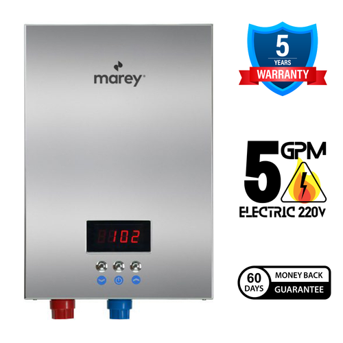 Electric Tankless Water Heater Instant Hot Water On Demand 5 GPM Whole House 764177001382 eBay
