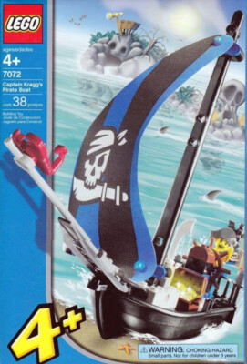 LEGO 4 Juniors: Captain Kragg's Pirate Boat (7072) for sale online
