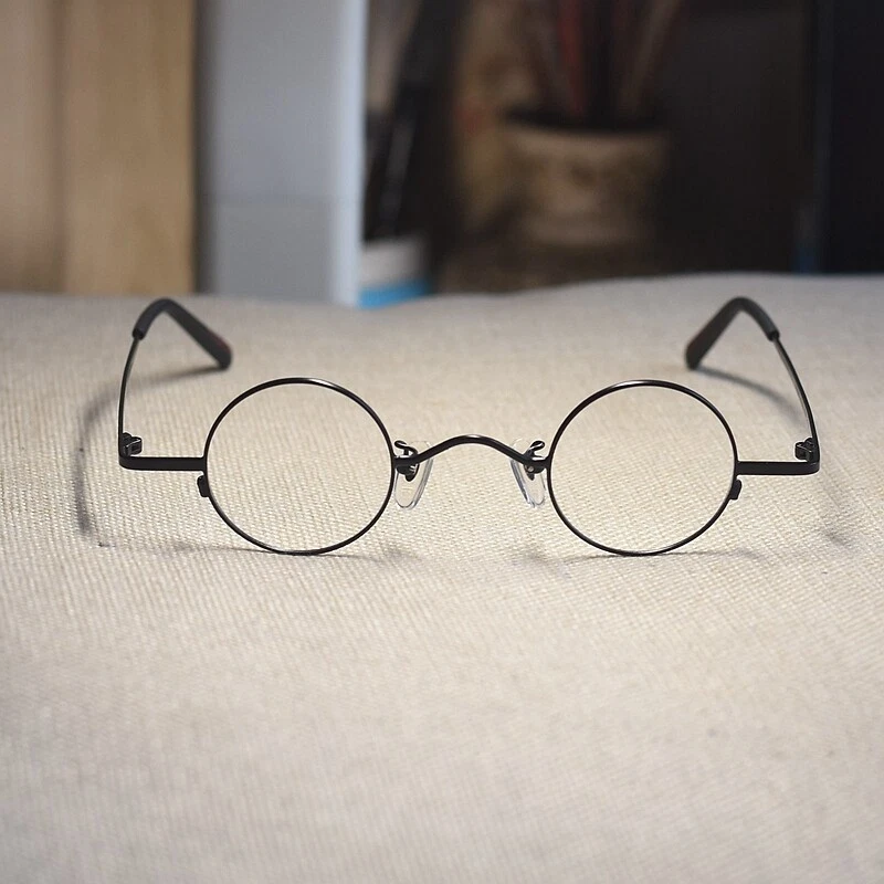 Vintage small round glasses frame men black round eyeglasses retro round  glasses