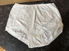 New Underscore Pair Cotton Briefs Panties White 100 Cotton Sz 10 VTG 11935