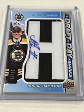 2013-14 SP Game Used Draft Day Marks Dougie Hamilton Boston Bruins #22/35