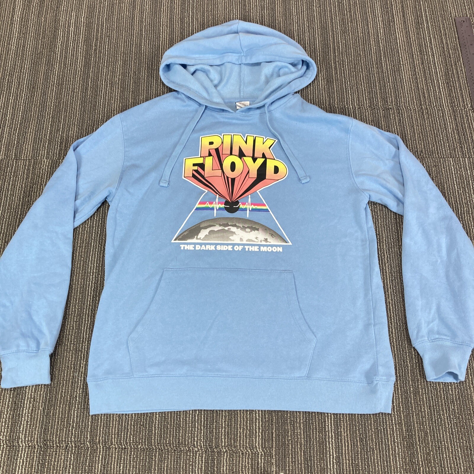 Pink Floyd Hoodie Sweatshirt Womens Large New w/o Tags Light Blue
