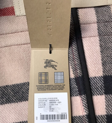 Burberry Brit Blackwell Wool Toggle Duffle Coat Claret Pink US 0