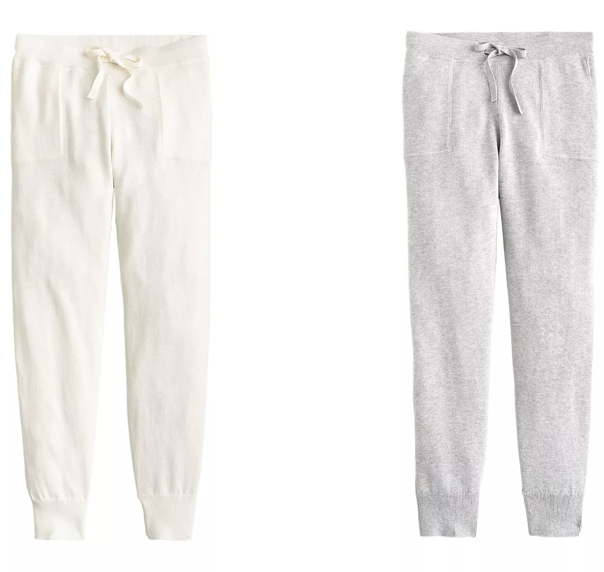 J.Crew Cotton Cashmere Jogger Pants Womens Relaxed Fit Mid Weight
