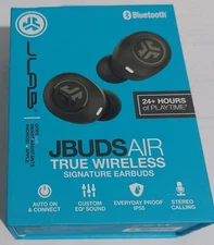 JLAB JBUDS AIR TRUE WIRELESS Signature EARBUDS in BLACK NO PACKAGE no MANUAL