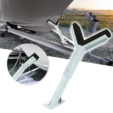 Adjustable Bow Rest Catcher Assembly For Boat Trailer Zinc-Plated Post Carpeted