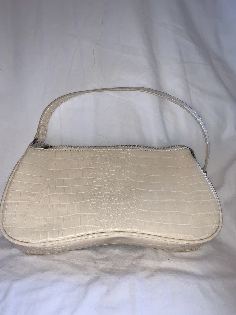 Ivory Shoulder Bag - Croc Embossed - JW PEI