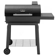 Feasto BBQ Charcoal Grill with Side Table, 30-In Heavy Duty Outdoor BBQ Grill