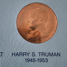 US MINT BRONZE MEDALS OF THE PRESIDENTS HARRY S TRUMAN