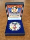 2000 American Silver Eagle Colorized Coin 1 Oz Fine .999 Original Box Millennium