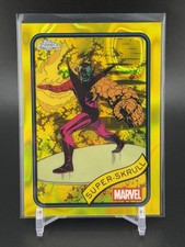 2025 Topps Chrome Marvel Super-Skrull Yellow Lava Refractor #11