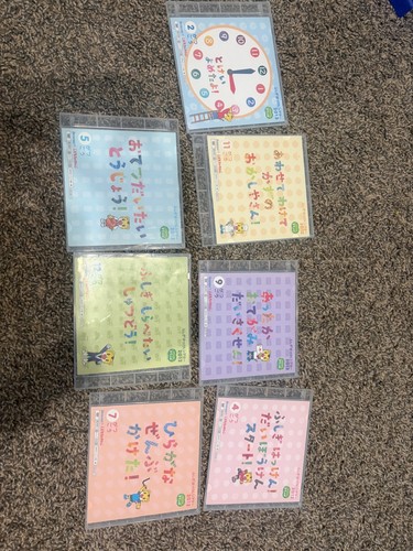 set of 7 toddler kid learning dvds japanese