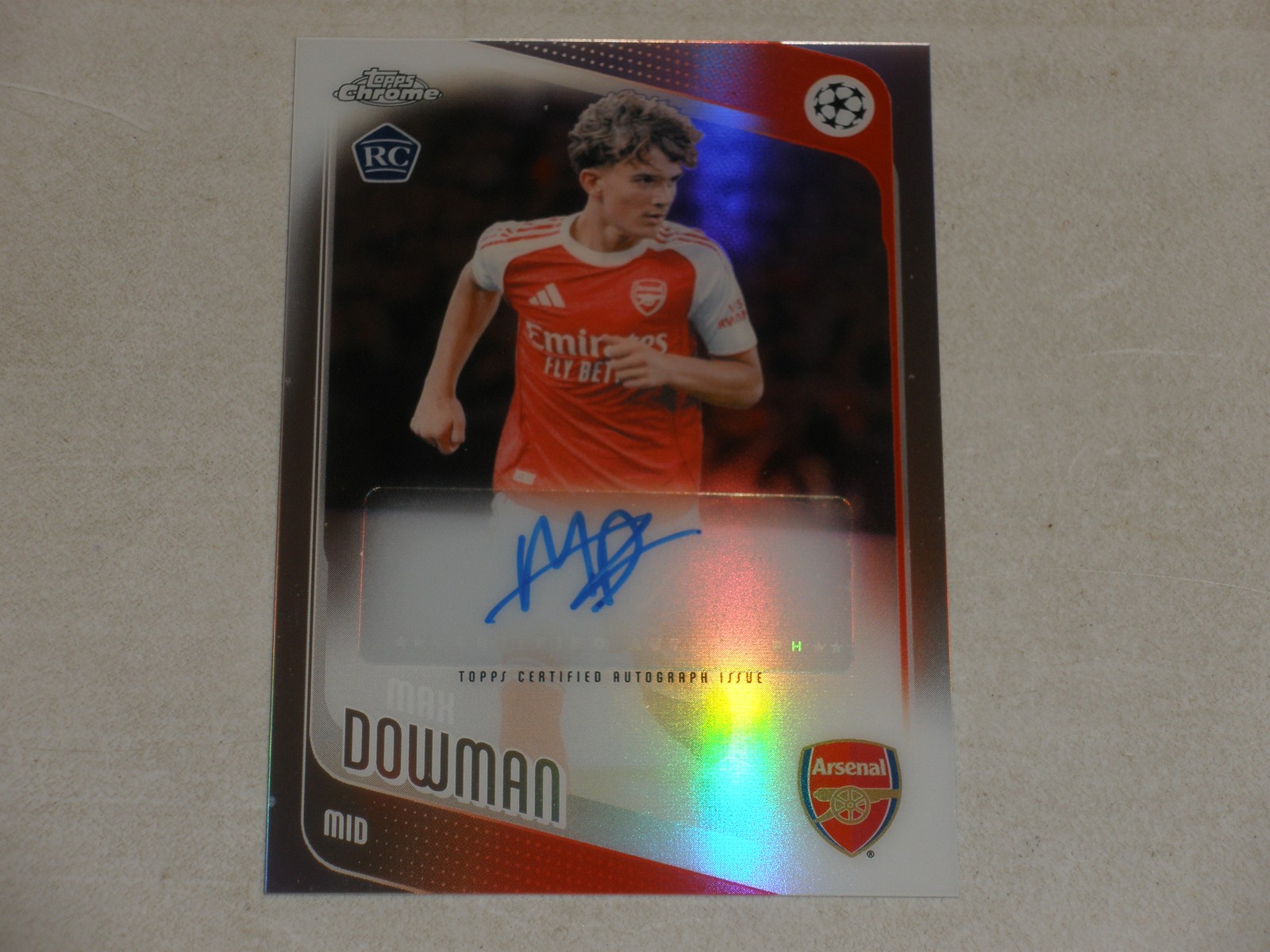 Max Dowman 2025 Topps Chrome UEFA Club Competitions #57 Base Price 