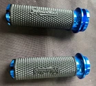 OS&D Advanblack Blue AXION Performance Grips for Harley Touring, Softail